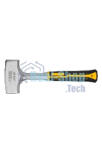 Кувалда Denzel 2 кг, цельнометаллическая, двухкомпонентная рукоятка