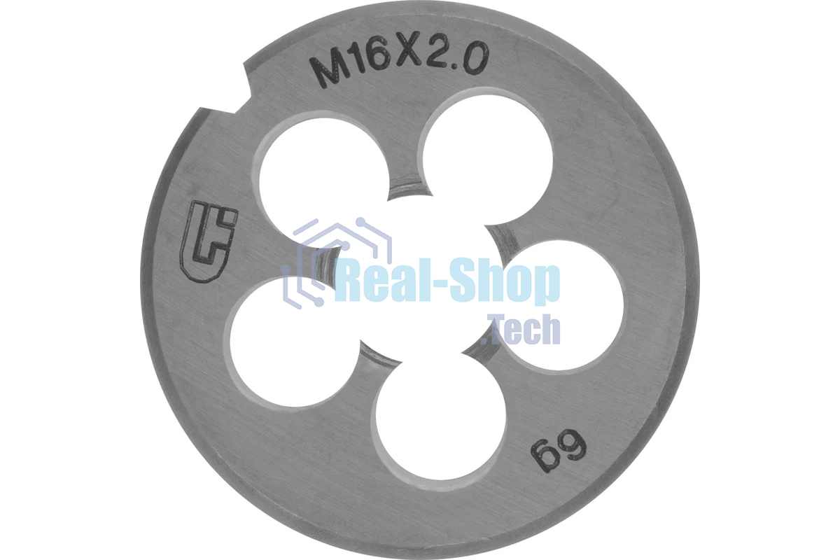 Плашка Сибртех М16 х 2,0 мм