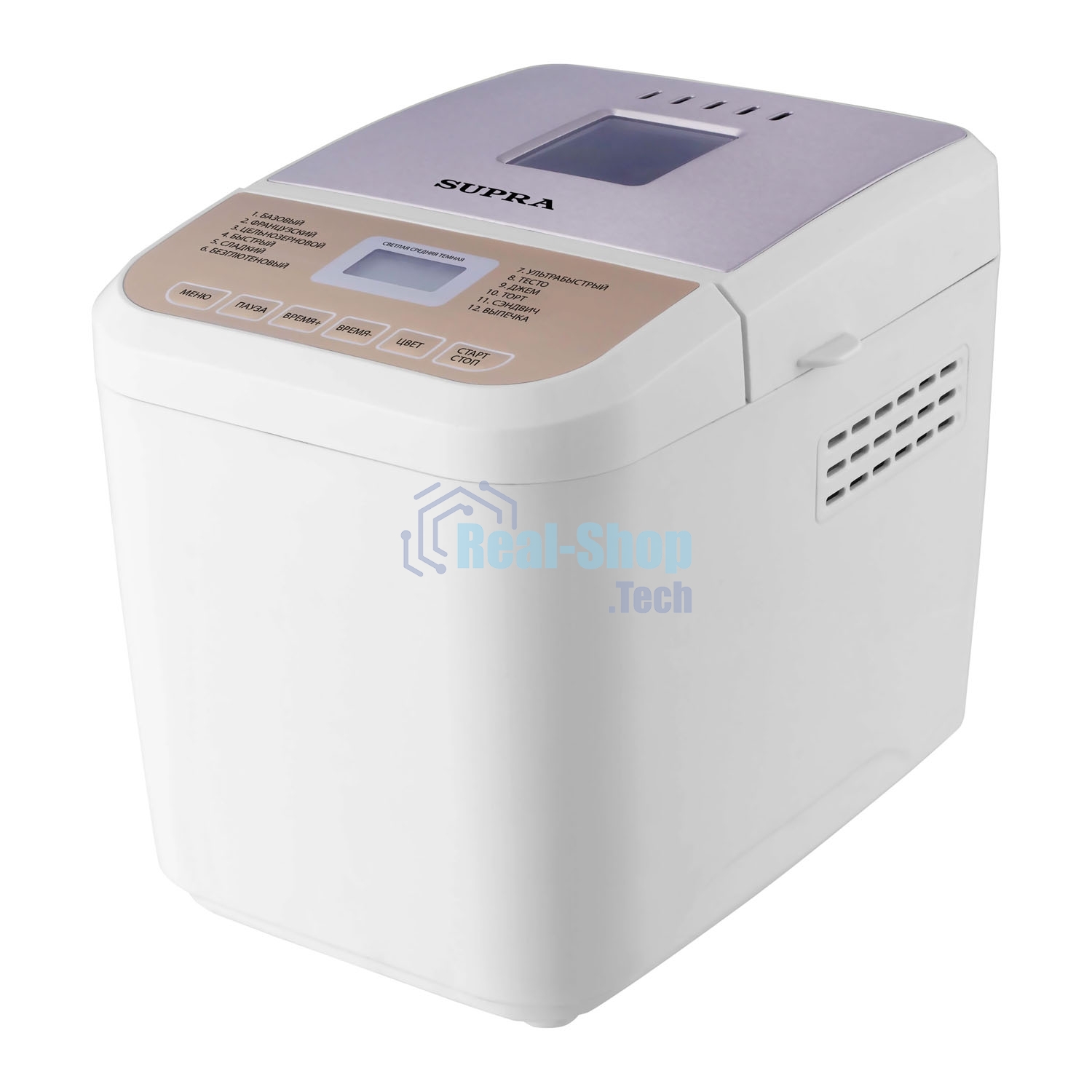 Хлебопечка SUPRA BMS-210 Размер выпечки 500 г. Антипригарное внутреннее покрытие