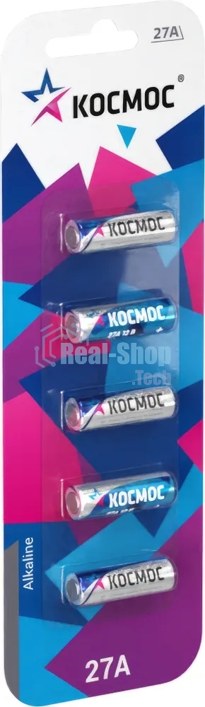 Элемент питания 27А 12V Alkaline 5BL для автосигнализации Космос