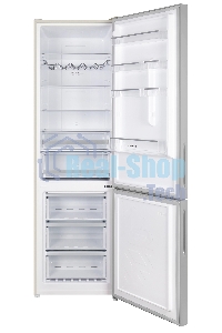 Холодильник Maunfeld MFF200NFBG бежевый двухкамерный 271/106л морозилка снизу, Total No Frost