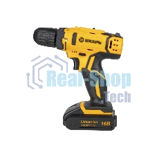 Дрель-шуруповерт аккумуляторная Вихрь ДА-16Л-2К 72/14/32, Аккумуляторная, 16В, 2 АКБ, Кейс