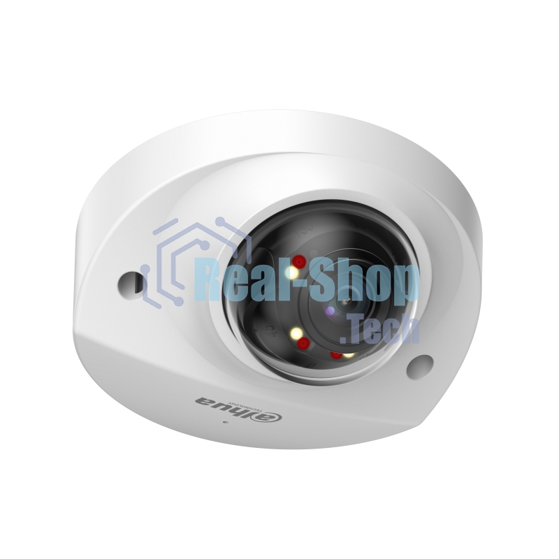 Уличная мини-купольная IP-видеокамера Dahua DH-IPC-HDBW2449FP-AS-IL-0360B Smart Dual Light с ИИ 4Мп, 1/2.9” CMOS, объектив 3.6мм, видеоаналитика, ИК до 30м, LED до 30м, IP67, корпус: металл