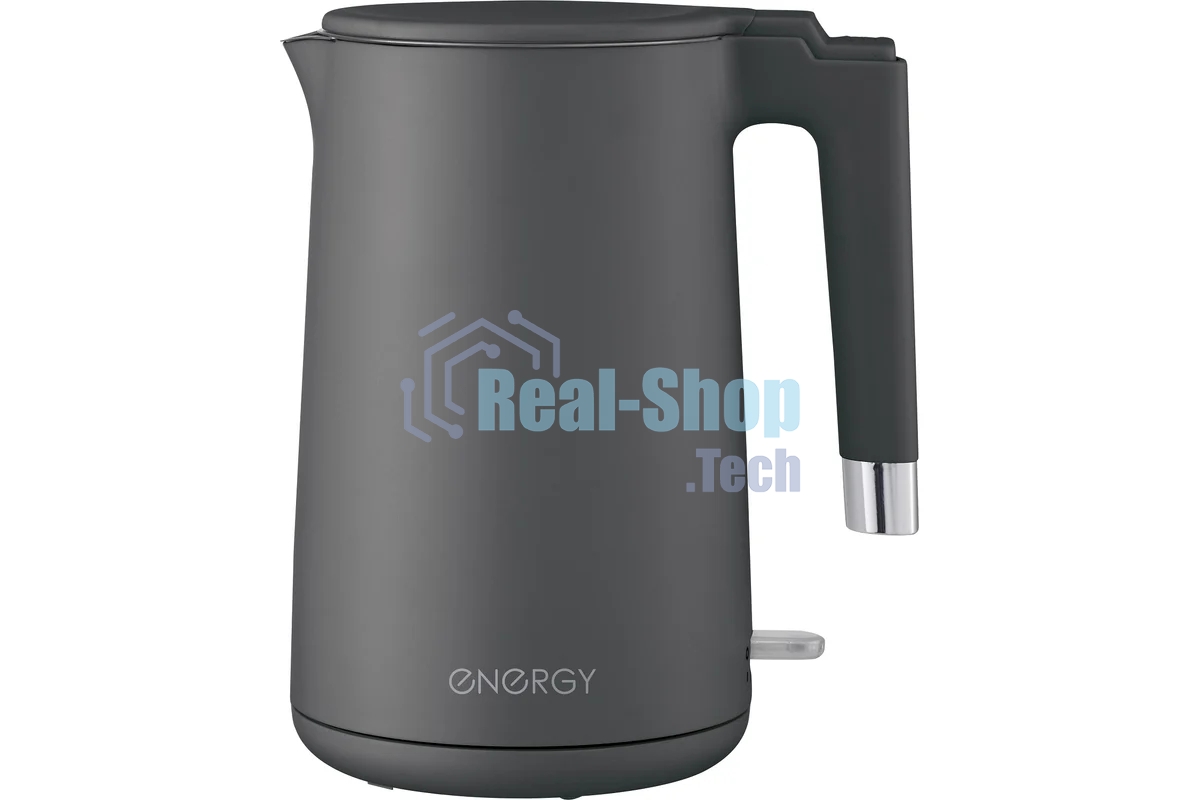 Чайник электрический ENERGY E-215 (1,7 л), серый (164157)