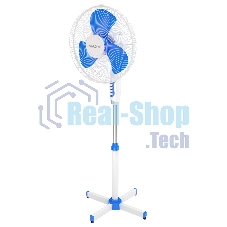 Вентилятор напольный Maxvi FS1645 white-blue