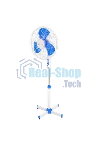 Вентилятор напольный Maxvi FS1645 white-blue
