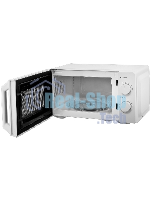 Микроволновая печь Brayer BR2507 белый, 20 л, 700 Вт, переключатели - поворотный механизм