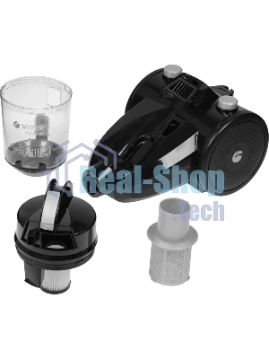 Пылесос Vitek Midnight VT-1839 (MC) черный, 200/1200 Вт, уборка сухая, пылесборник контейнер 1.5 л
