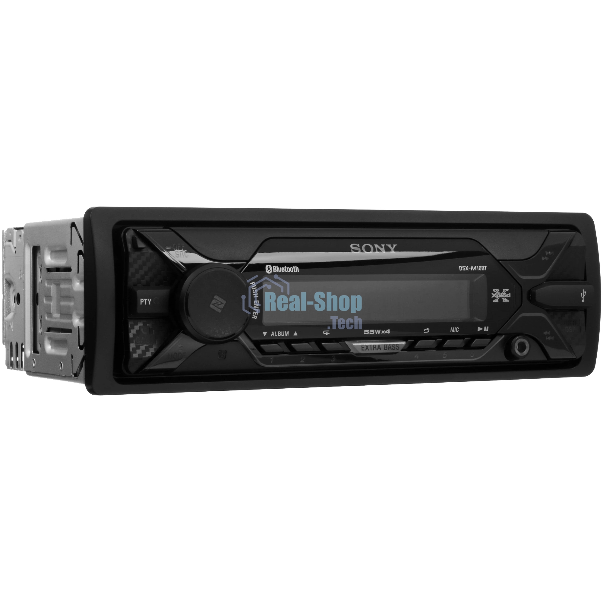 Автомагнитола Sony DSX-A410BT, 1 DIN, Bluetooth, USB Type-A, AUX, съёмная панель