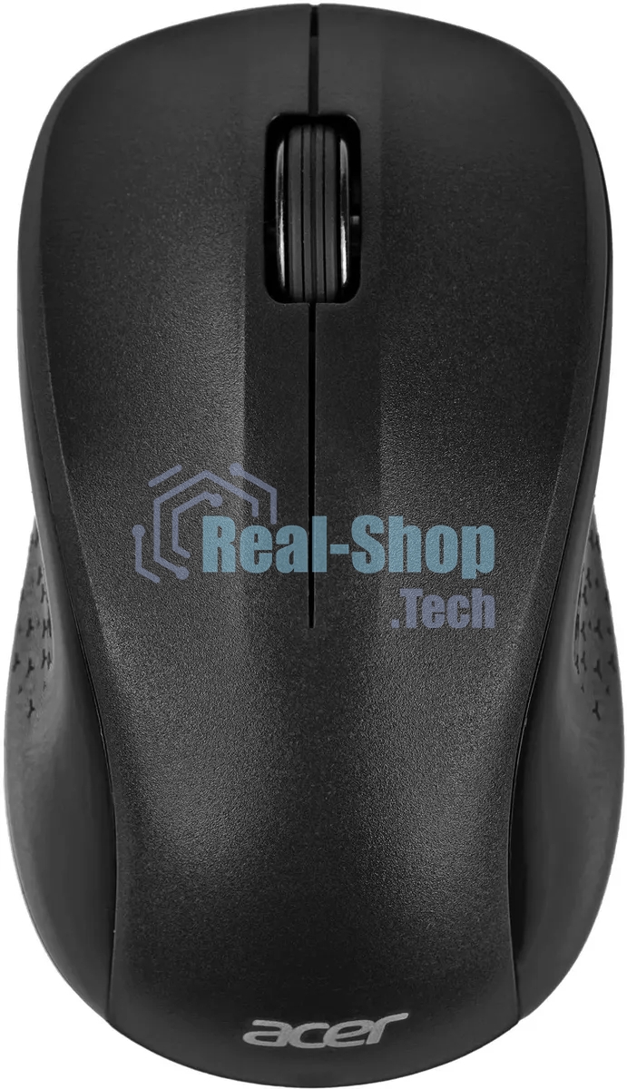Мышь беспроводная Acer OMR302 черный, 1200 dpi, радиоканал, USB, кнопки - 3