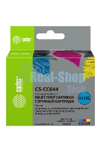 Картридж струйный Cactus CS-CC644 №121XL трехцветный (18 мл.) для HP DJ D1663/D2500/D2563/D2663/D5563/F2423/F2493/F4213/F4275/F4280/F4283/F4583/PS C4683/C4783