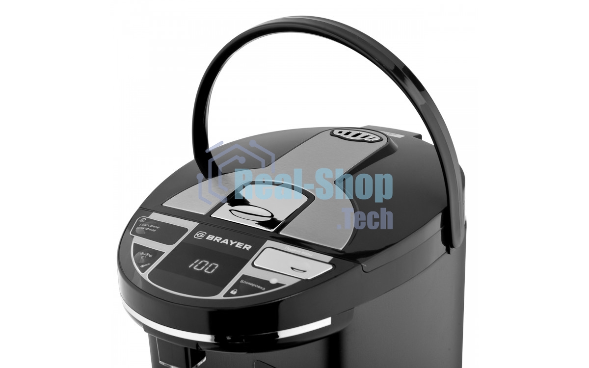 Термопот BRAYER BR1091, 1450 Вт, 5,5 л, 2 спос.подач.воды, LCD-дисп, поддерж.темпер,блокировка