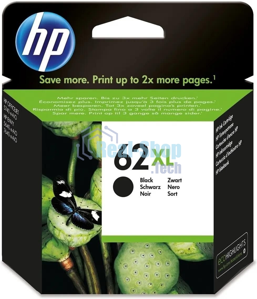 Картридж струйный HP 62XL C2P05AE черный (600 стр.) для HP HP OfficeJet 200