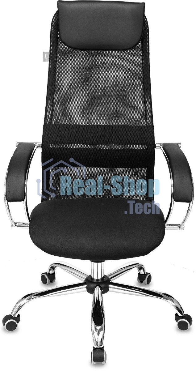 Кресло руководителя Бюрократ CH-607SL TW-01 Neo Black черный, сетка/ткань с подголов. на колес. металл хром