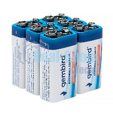 Батарейки солевые Gembird Gb-6F22-6B, тип Крона(6F22), 6шт, коробка