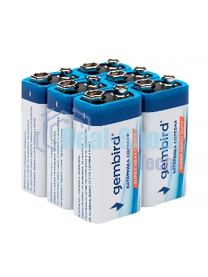 Батарейки солевые Gembird Gb-6F22-6B, тип Крона(6F22), 6шт, коробка