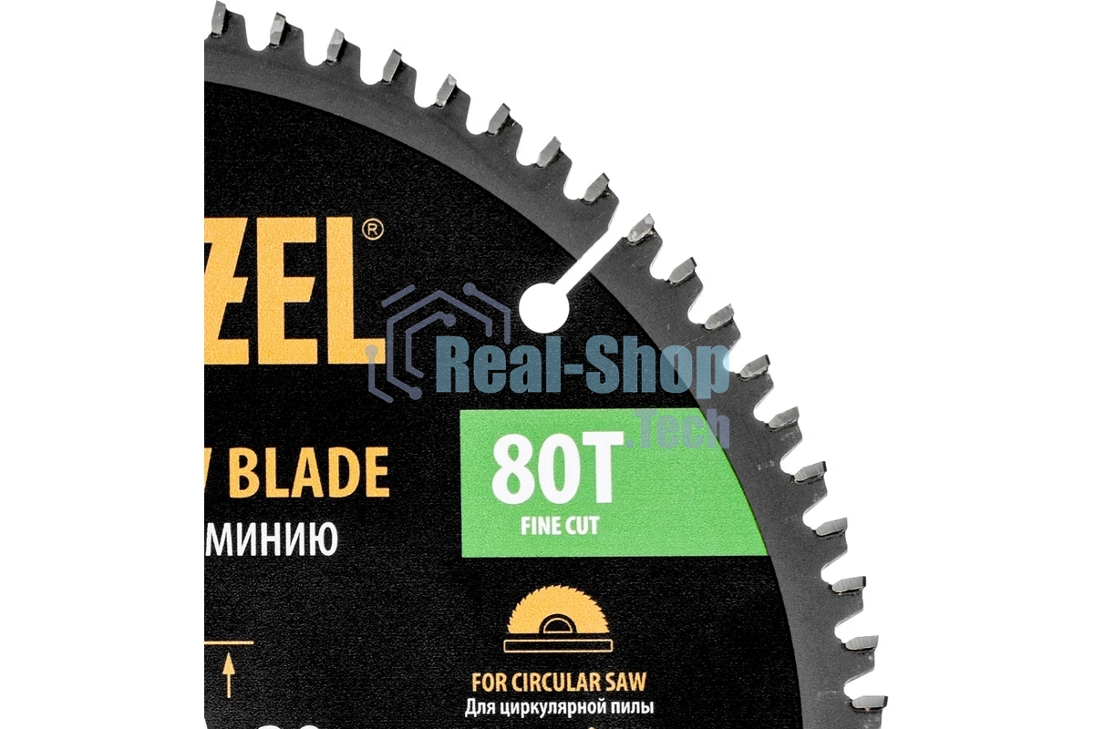 Пильный диск по алюминию Denzel ф210 х 30 мм, 80 зубьев 733787