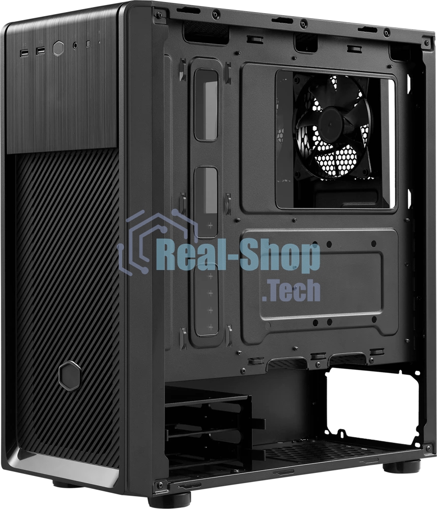Компьютерный корпус Cooler Master Elite 500 w/o ODD bay, 2xUSB3.2, 1x120Fan, w/o PSU, Black, Steel left panel, ATX