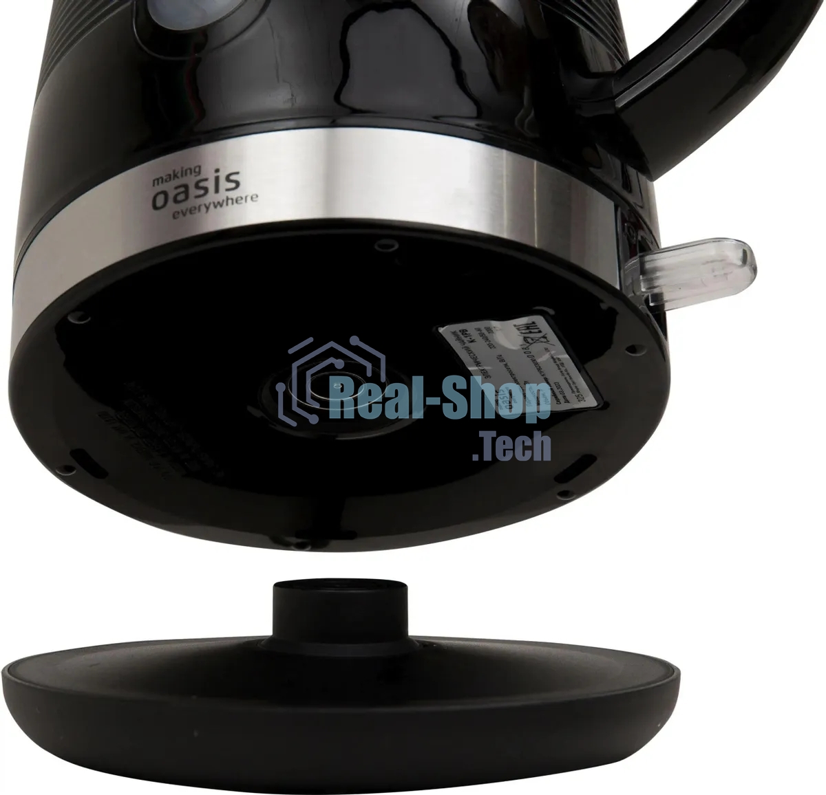 Чайник электрический Oasis making everywhere K-1PB 1.7 л, 2200 Вт, черный