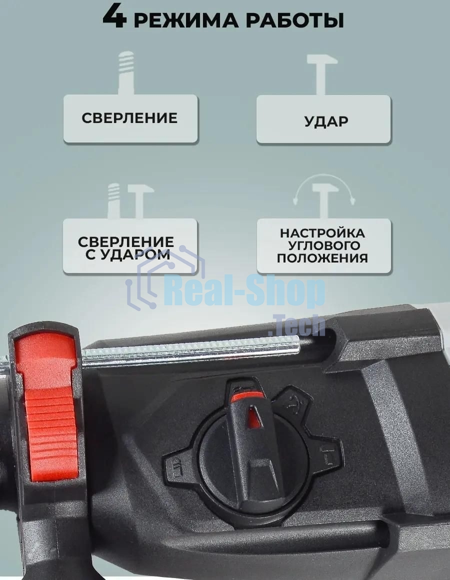 Перфоратор Ресанта П-32-1000К патрон:SDS-plus уд.:5.2Дж 1000Вт (кейс в комплекте)