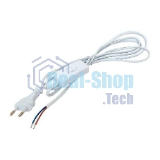 Шнур EKF ASB-610 для бра с выключателем 2м 2х0.5кв.мм