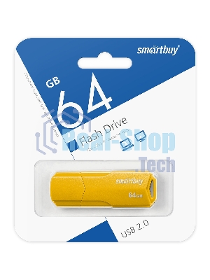 Флешка USB Smartbuy R/W 64Gb CLUE Yellow (SB64GbCLU-Y)