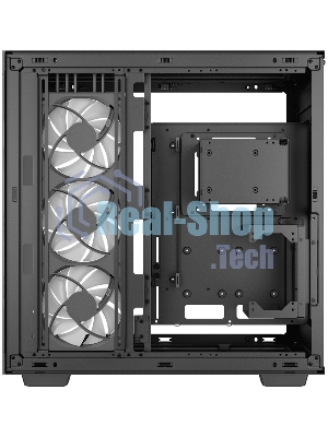 Компьютерный корпус Deepcool CH780 черный (ATX, без БП, ARGb, 4xUSB3.2 Type-A + USB3.2 Type-C) (R-CH780-BKADE41-G-1) MidiTower