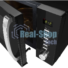 Микроволновая печь Hyundai HYM-D3028 черный/серебристый, 23 л, 900 Вт, переключатели - кнопки/поворотный механизм