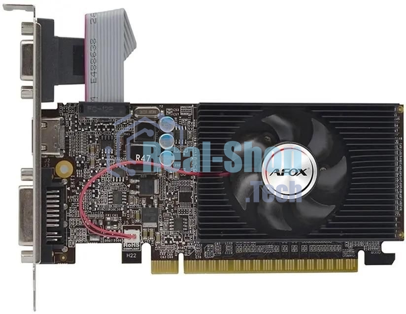 Видеокарта AFOX Geforce GT730 1Gb DDR3 128Bit DVI HDMI VGA LP Single Fan