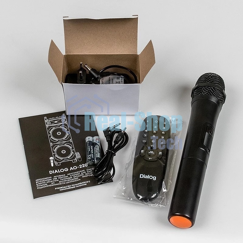 Акустическая колонка Dialog Oscar AO-220 1.0, 100W RMS, Караоке с беспр. микр, BT/FM/USB/SD/GT