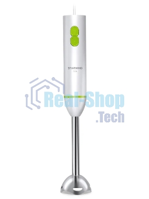 Блендер погружной Starwind SBP1113 750Вт белый/зеленый