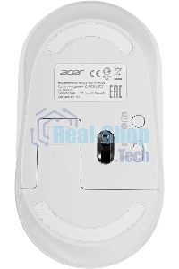Мышь беспроводная Acer OMR308 белый, 1600 dpi, радиоканал, Bluetooth, USB, кнопки - 4