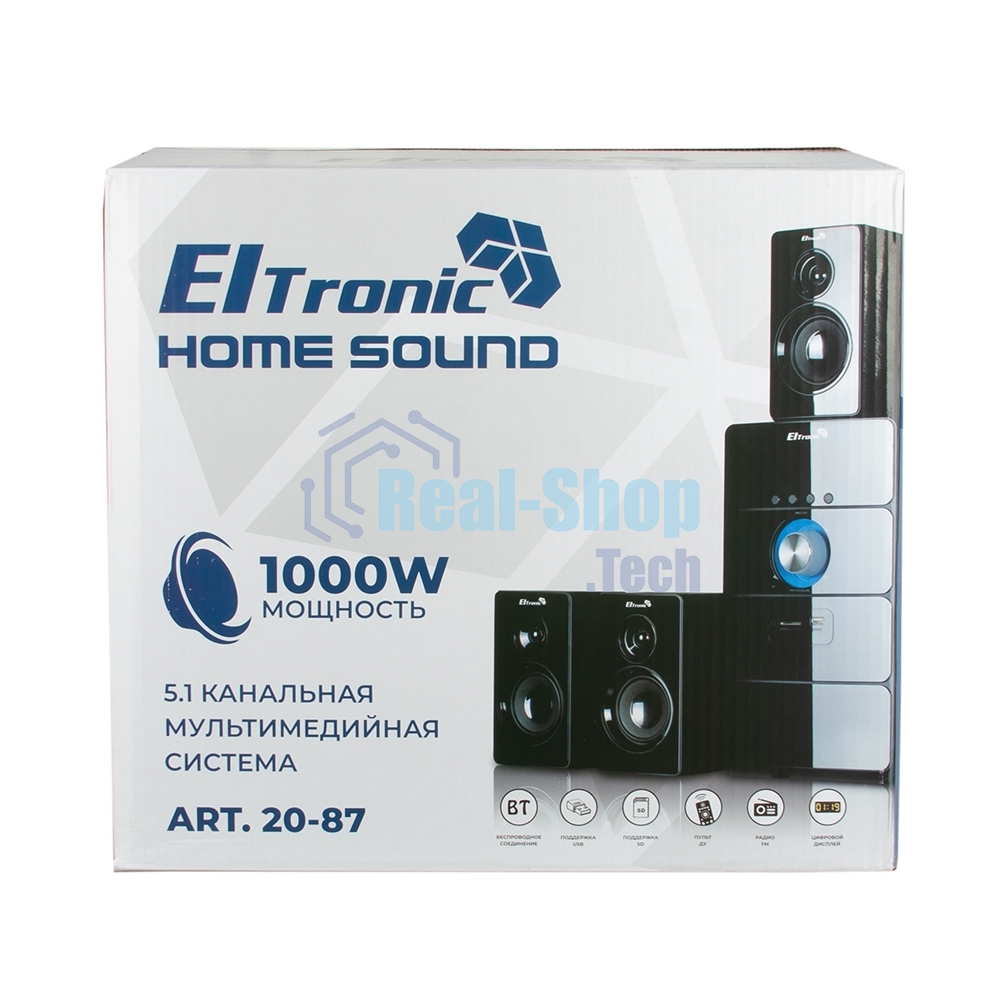 Акустическая система ELTRONIC (20-87) HOME SOUND черный
