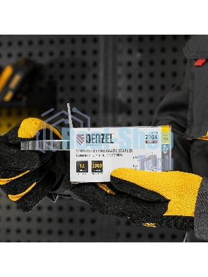Скобы Denzel 21GA для пнев. степл., 12мм, шир. - 0,95мм, тол. - 0,6мм, шир. скобы - 12,8мм, 5000шт