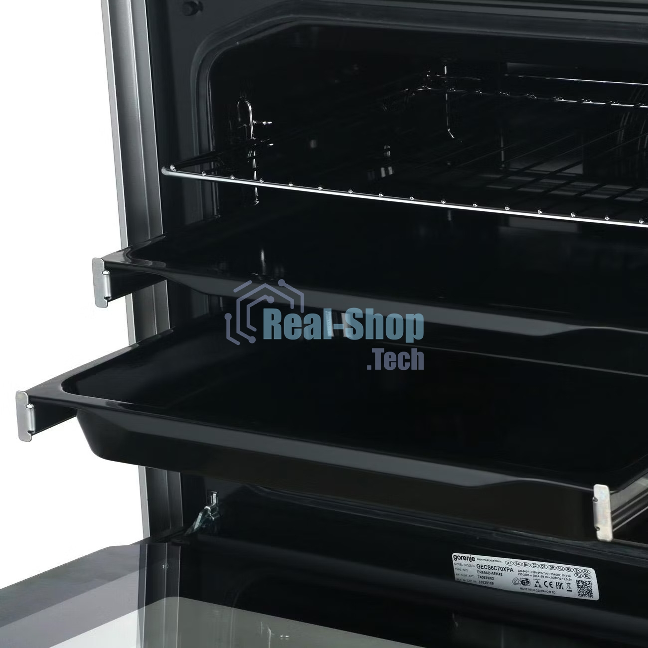 Плита электрическая Gorenje GECS6C70XPA нержавеющая сталь, конфорок 4 шт, духовка 71 л, 60 см x 85 см x 60 см