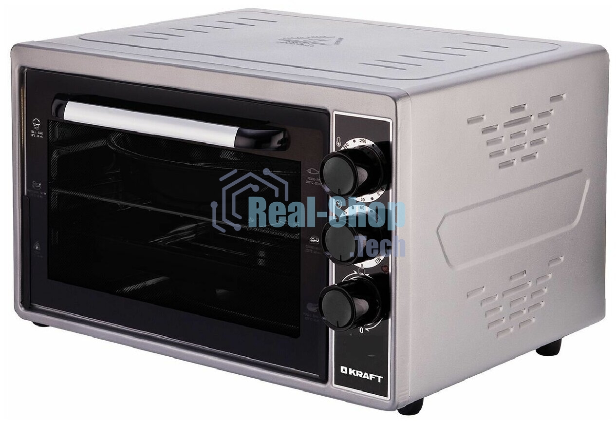 Мини-печь Kraft KF-MO 3200 GR (1 протвень+1 решетка)