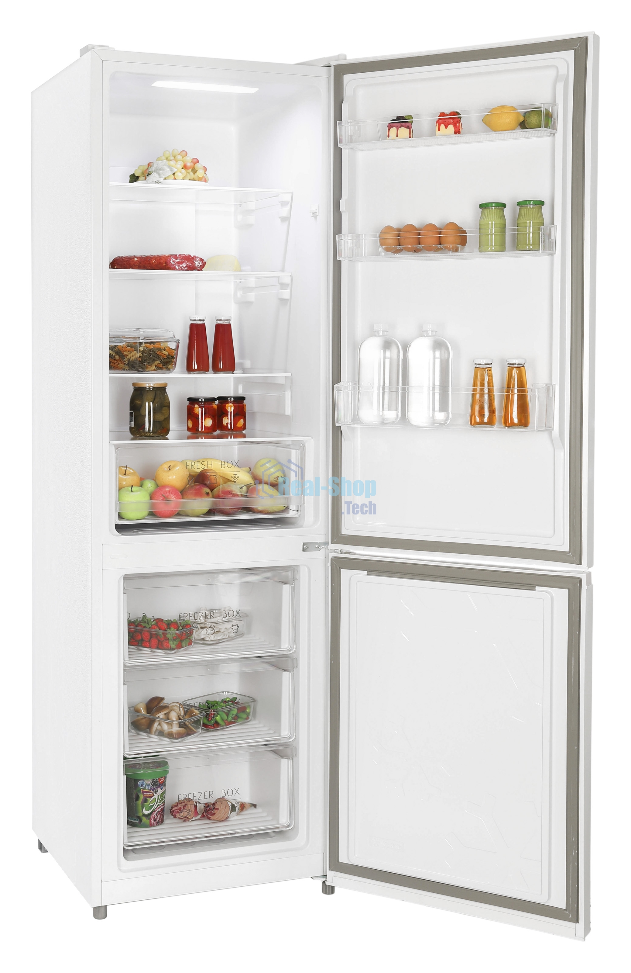 Холодильник Nordfrost RFC 390D NFW белый двухкамерный 240/95л морозилка снизу