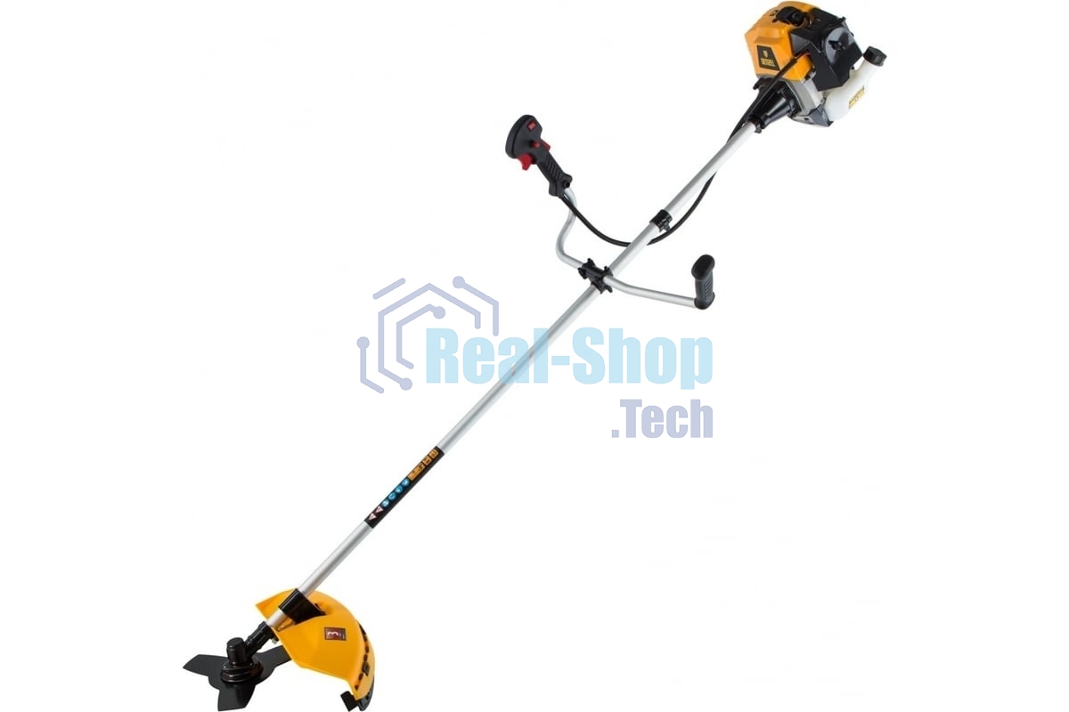 Триммер бензиновый Denzel DR-52, 52 см3, неразъемная штанга, состоит из 2 частей