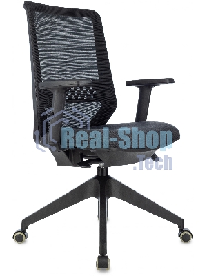 Кресло офисное Бюрократ MC-611NL черный TW-01 38-418 сетка/ткань, крестов. 4-луч. пластик