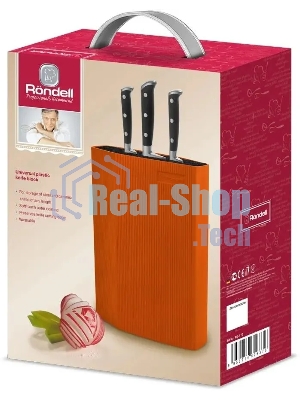 Подставка для ножей Rondell RD-470 (Orange) ABS пластик.