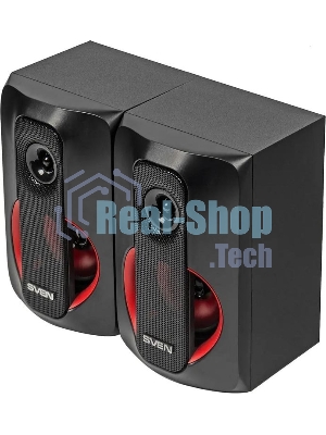 Колонки SVEN AC MS -304, черный Акустическая система, беспроводная передача сигнала по Bluetooth, суммарная мощность (RMS), Вт - 40, выходная мощность (RMS), Вт - сабвуфер: 20, сателлиты: 20 (2 х10), частотный диапазон, Гц - сабвуфер: 40 – 150, сателлиты: 150 – 20 000, размеры динамиков, мм - сабвуфер: O 128, воспроизведение с USB flash и SD card памяти, встроенное FM-радио, LED-дисплей, пульт ДУ, материал корпуса сабвуфера и сателлитов – дерево (MDF).