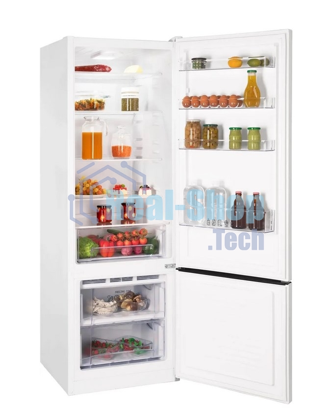 Холодильник Nordfrost NRB 124 W белый двухкамерный 238/70 л морозилка снизу