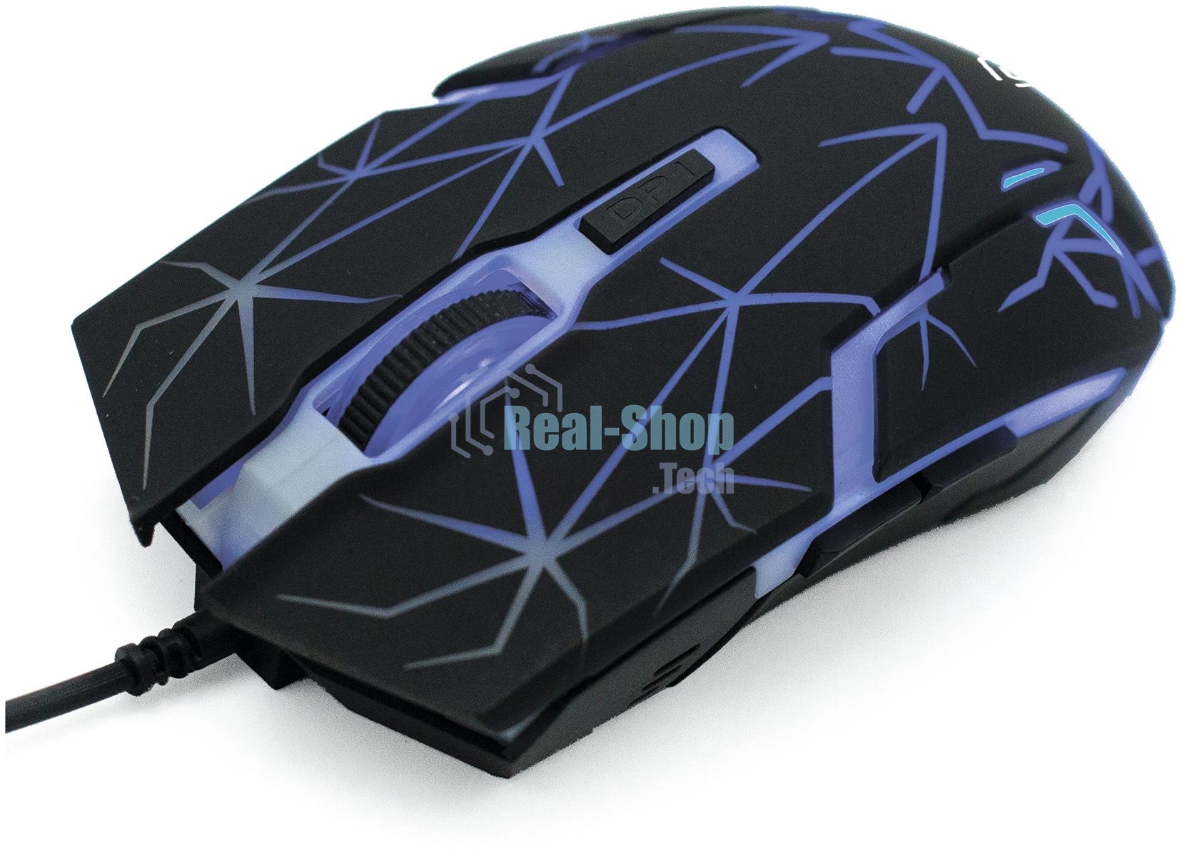 Мышь проводная Oklick 701G черный, 3600 dpi, USB, кнопки - 6