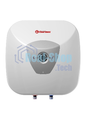 Водонагреватель электрический Thermex Pro H 30-O белый, накопительный, 30 л, 1,5 кВт, настенный, горизонтальный, бак с покрытием из биостеклофарфора, для установки над раковиной