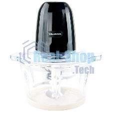 Измельчитель Willmark WMC-7088 (500Вт., стекл. чаша 2л., двойн. лезвия., рез. основание) черный