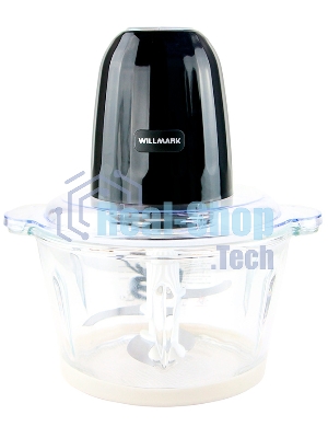 Измельчитель Willmark WMC-7088 (500Вт., стекл. чаша 2л., двойн. лезвия., рез. основание) черный