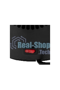 Тепловентилятор керамический Denzel DTFC-1200, черный, 600/1200 Вт, 12 м2, 3 режима, термостат