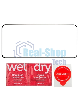 Защитное стекло для экрана Redline черный для Realme 12 4G 2.5D 1шт. (УТ000039355)