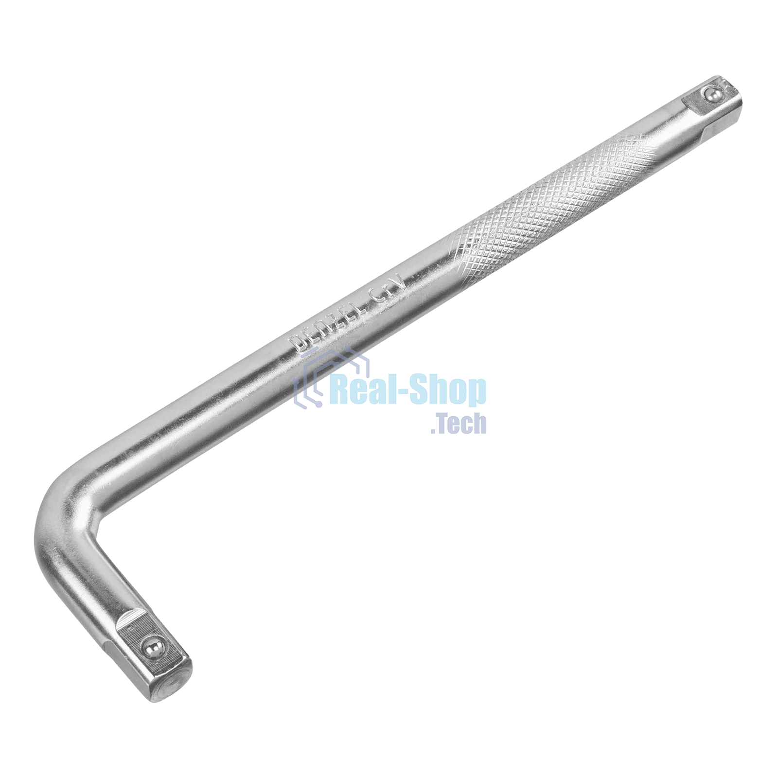 Вороток Г-образный Denzel 250x50 мм, квадрат 1/2