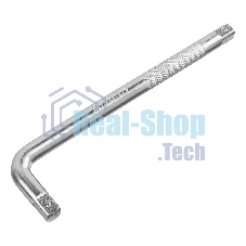 Вороток Г-образный Denzel 250x50 мм, квадрат 1/2